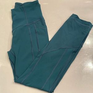 [ LIKE NEW ] Size 4 Lululemon All The Right Places Crop II *23" Desert Teal